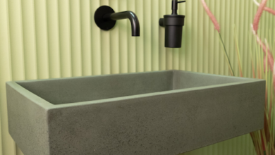 Eckiges Aufsatzwaschbecke