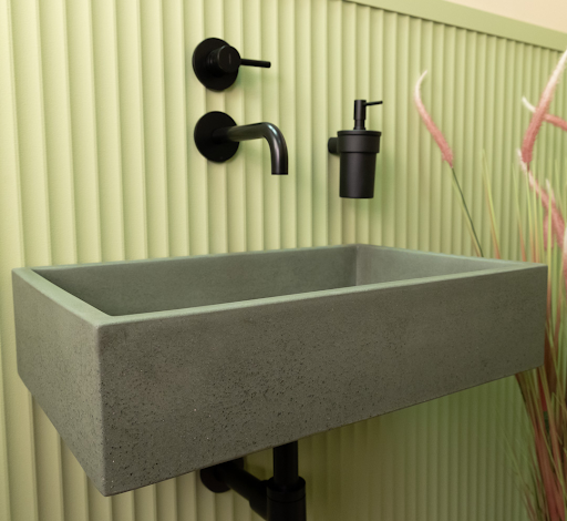 Eckiges Aufsatzwaschbecke